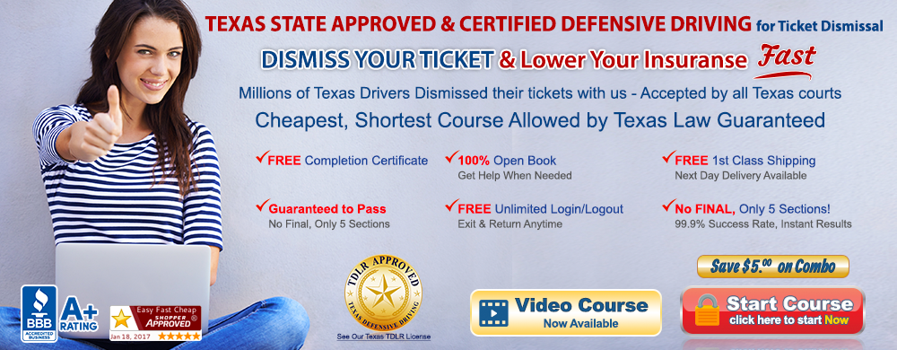 Texas approved defensive driving online